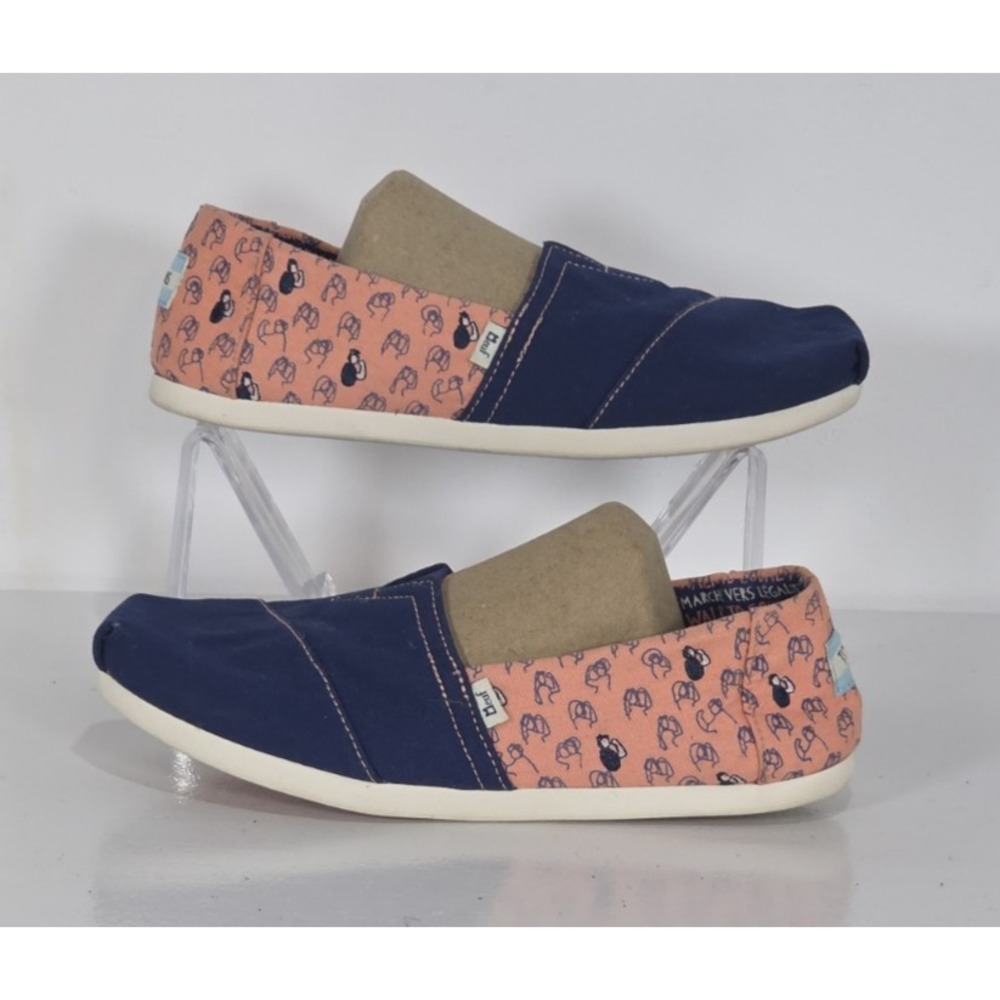 TOMS x Meuf Paris Womens 7 Walk To Equality Alpargata Slip On Flat Shoes